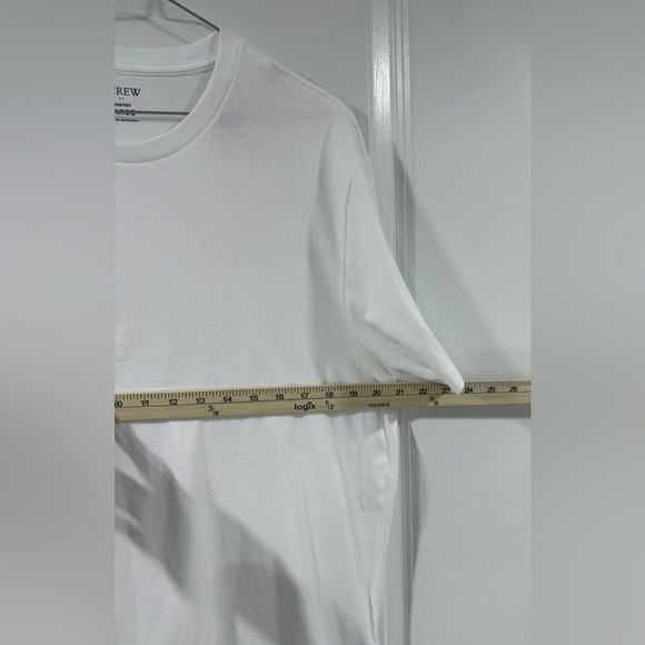 J.Crew Men’s Washed Cotton White Crewneck T-Shirt Size Large NWT Classic Fit - Picture 8 of 10